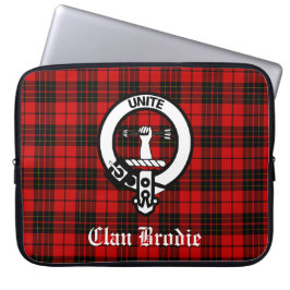 Funda Para Portátil Clan Brodie Escudo Badge y Tartán