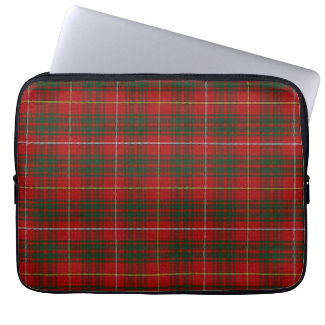 Funda Para Portátil Clan Bruce Tartan Plaid Laptop Cover (Frente)