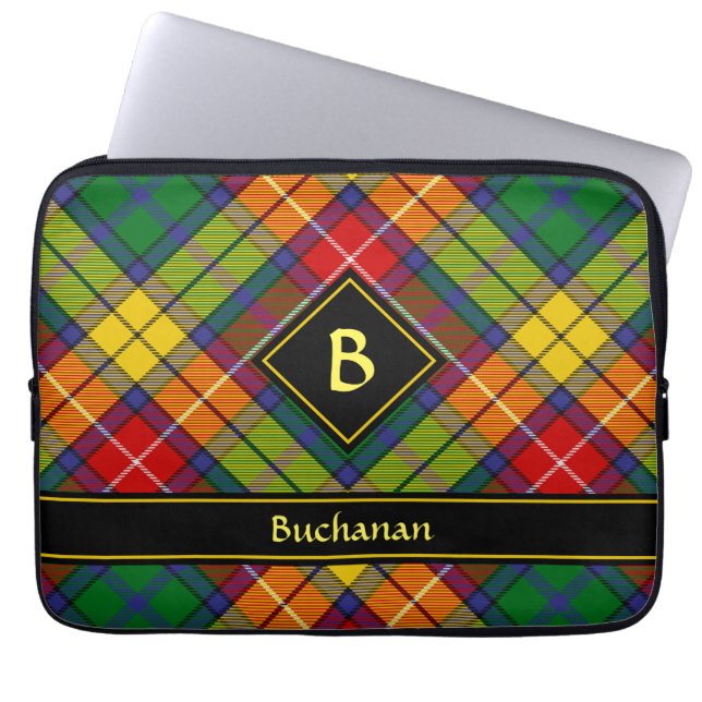 Funda Para Portátil Clan Buchanan Tartan (Frente)