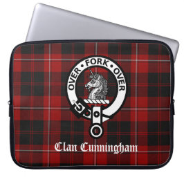 Funda Para Portátil Clan Cunningham Escudo Badge & Tartan