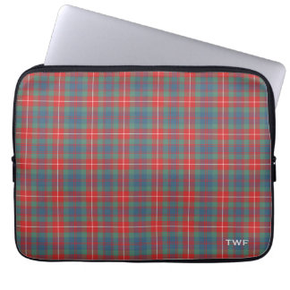 Funda Para Portátil Clan Fraser Antiguo Tartan Monogrammed
