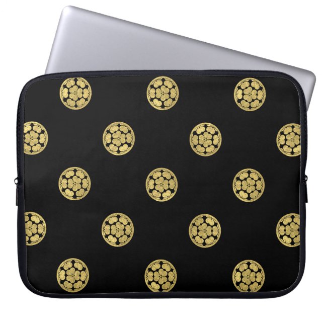 Funda Para Portátil Clan japonés del samurai de Chosokabe lunes (Frente)