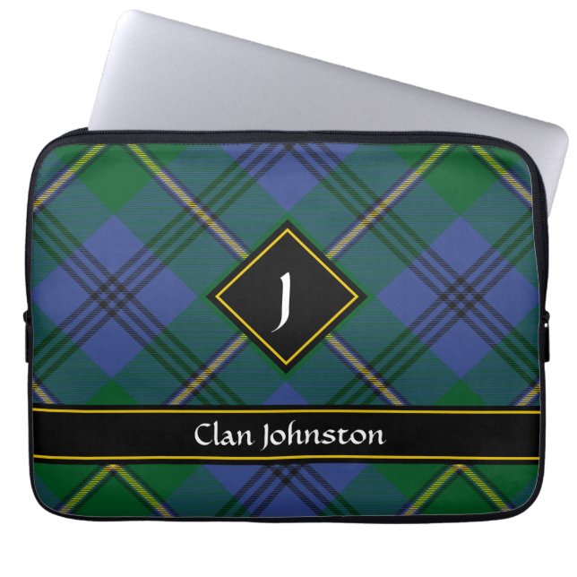 Funda Para Portátil Clan Johnston Tartan Laptop Sleeve (Frente)