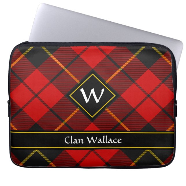 Funda Para Portátil Clan Wallace Tartan Laptop Sleeve (Frente)