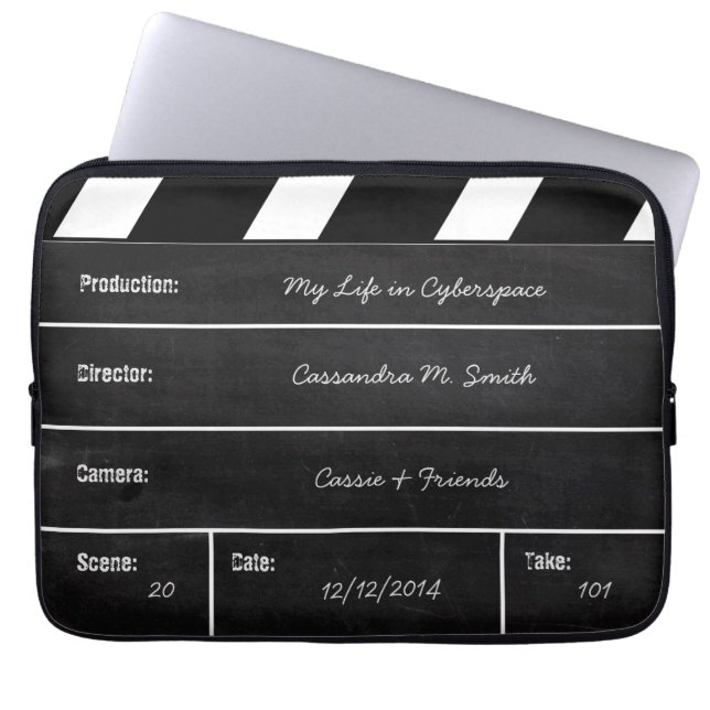 Funda Para Portátil Clapperboard (Frente)