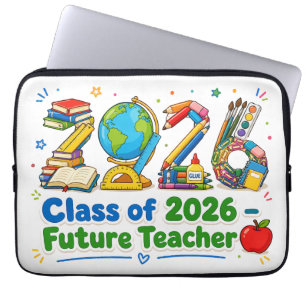 Funda Para Portátil Clase de 2026 Futuro Profesor Suministros Escolare
