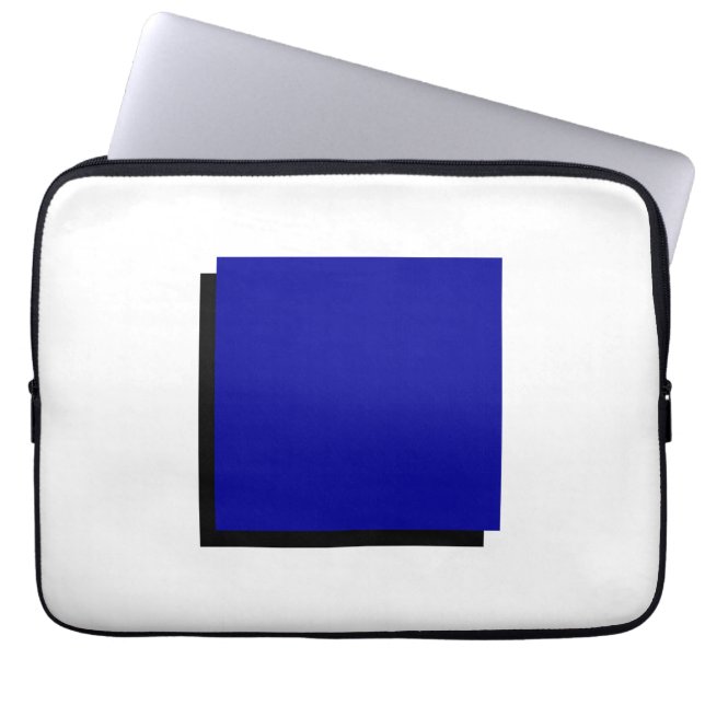 Funda Para Portátil Clásico Bauhaus Diseño Plaza Azul (Frente)