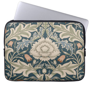 Funda Para Portátil Clásico de flores del jardín floral de William Mor