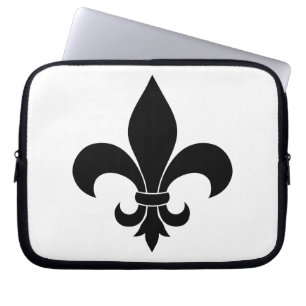 Funda Para Portátil Clásico de patrón de flor de lis de Francia