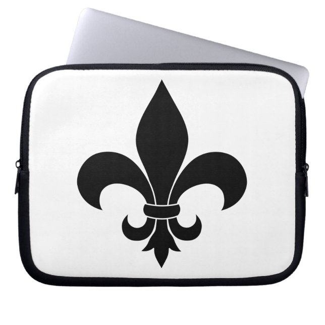 Funda Para Portátil Clásico de patrón de flor de lis de Francia (Frente)