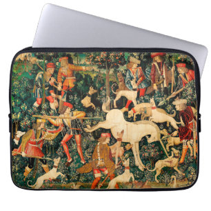Funda Para Portátil Clásico medieval de Tapestries de Unicornio defien