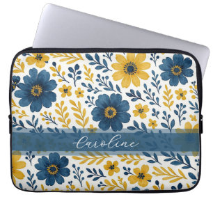 Funda Para Portátil Clásico patrón de arte floral étnico-mediterráneo