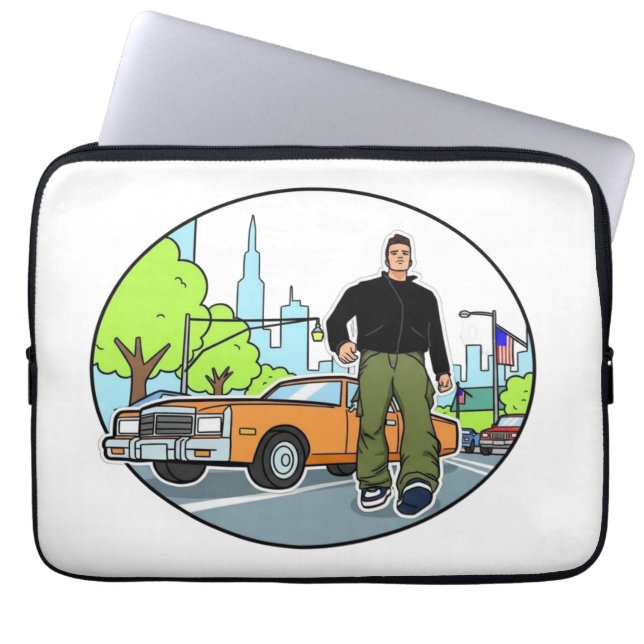 Funda Para Portátil Claude - GTA 3 (Frente)
