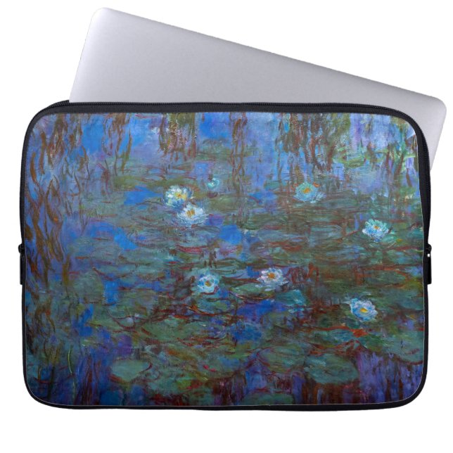 Funda Para Portátil Claude Monet - Blue Water Lilies (Frente)