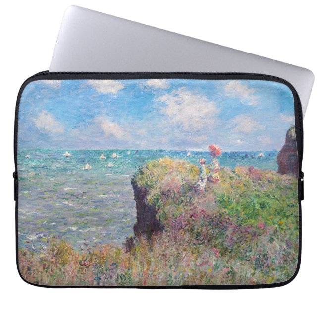 Funda Para Portátil Claude Monet - Camino acantilado en Pourville (Frente)