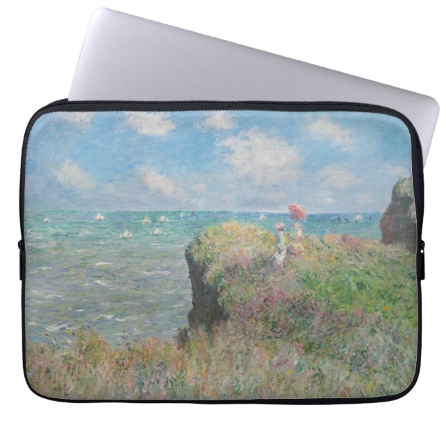 Funda Para Portátil Claude Monet - Camino acantilado en Pourville (Frente)