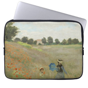 Funda Para Portátil Claude Monet El campo de amapolas cerca de Argente