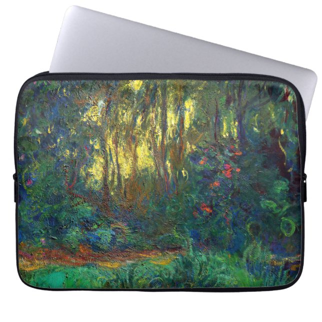 Funda Para Portátil Claude Monet - Esquina de un estanque con naves ac (Frente)