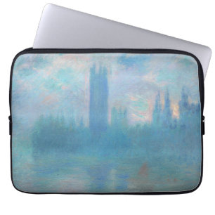 Funda Para Portátil Claude Monet Houses del Parlamento de Londres. Azu