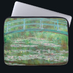 Funda Para Portátil Claude Monet Impresionismo<br><div class="desc">Claude Monet,  la manga de ordenador "Footbridge japonés".</div>