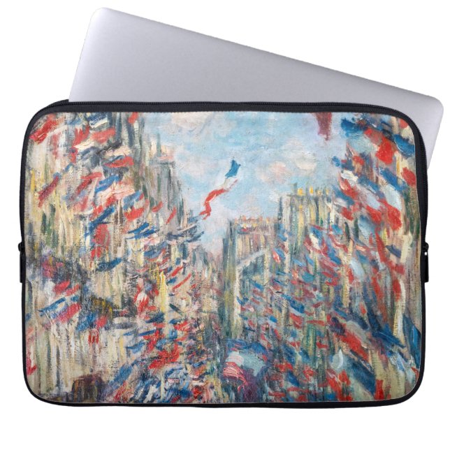 Funda Para Portátil Claude Monet - La Rue Montorgueil - París (Frente)