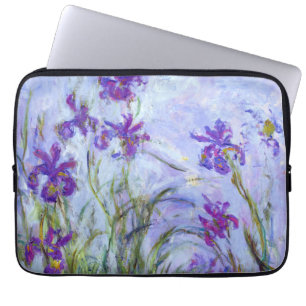 Funda Para Portátil Claude Monet - Lilac Irises / Iris Mauves