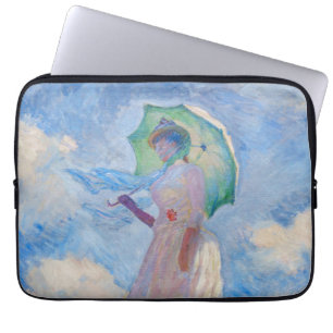 Funda Para Portátil Claude Monet - Mujer con Parasol a la izquierda