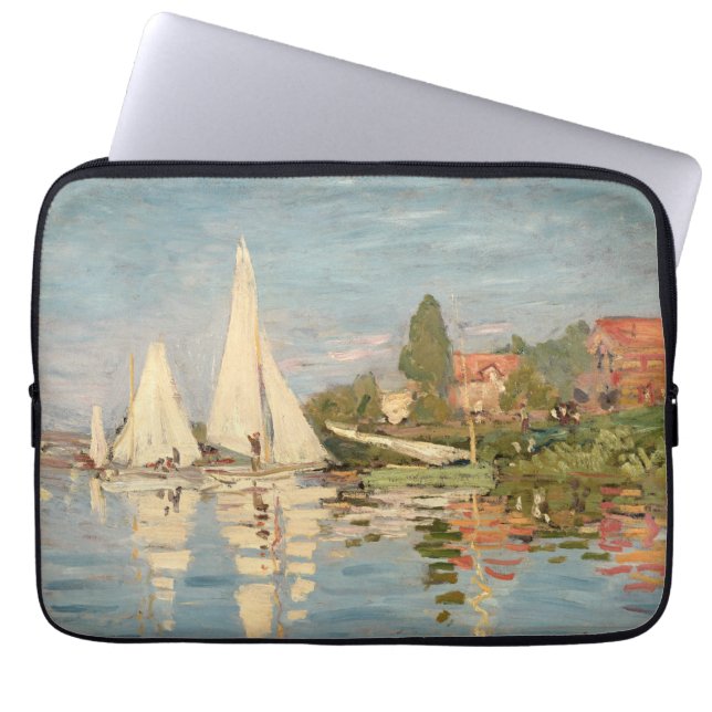 Funda Para Portátil Claude Monet | Regatta at Argenteuil, c.1872 (Frente)