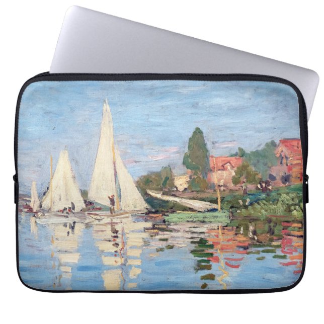 Funda Para Portátil Claude Monet - Regattas en Argenteuil (Frente)