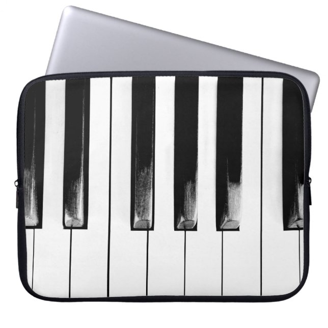 Funda Para Portátil Claves de piano antiguas (Frente)