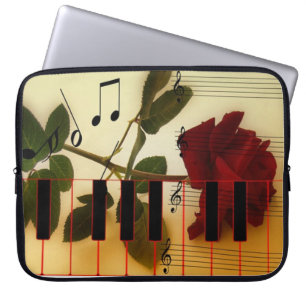Funda Para Portátil Claves de piano musicales Mangas de portátil