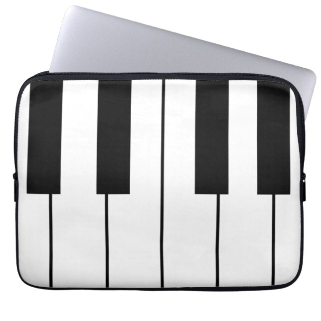 Funda Para Portátil Claves musicales de piano (Frente)