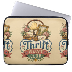 Funda Para Portátil Club de Caza de Gangas Vintage Cottagecore