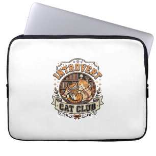 Funda Para Portátil Club de Gatos Introvertidos Gato Introvertido Anti