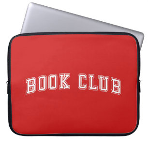 Funda Para Portátil Club de libros con estilo de variación curvada con