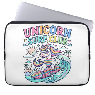 Funda Para Portátil Club de Surf Unicornio