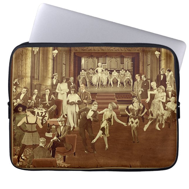 Funda Para Portátil Club Nocturno Art Deco (Frente)