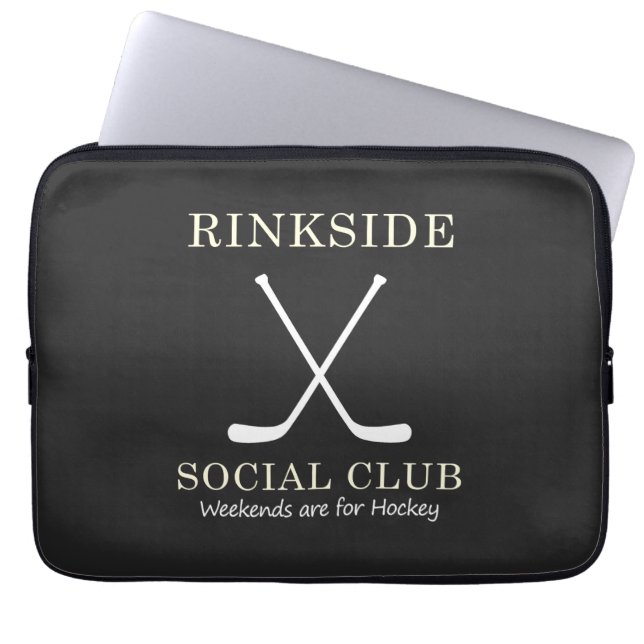 Funda Para Portátil Club social Rinkside: Fines de semana para mamá de (Frente)