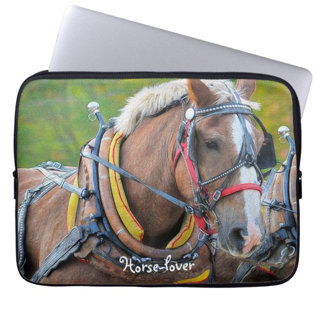 Funda Para Portátil Clydesdale Team Horse-lover (Frente)
