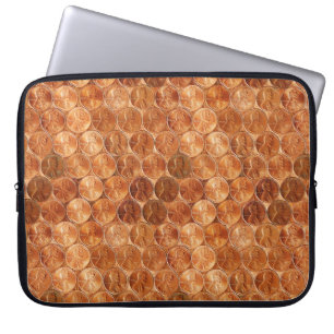 Funda Para Portátil Cobre Abraham Lincoln penny, un centavo de cobre 1