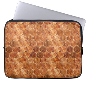 Funda Para Portátil Cobre Abraham Lincoln penny, un centavo de cobre d