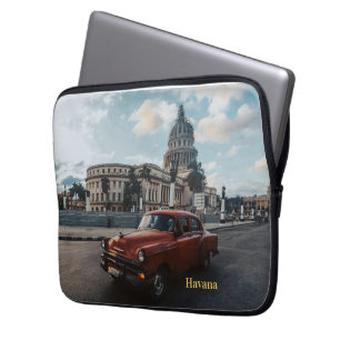 Funda Para Portátil Coche clásico vintage La Habana Cuba 