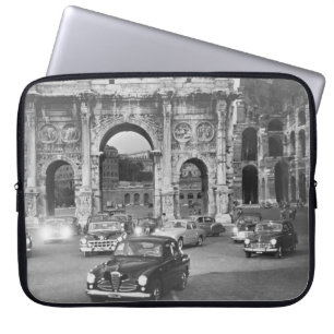 Funda Para Portátil Coches y monumentos antiguos Roma Italia, capital