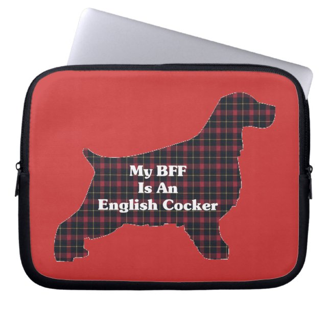 Funda Para Portátil Cocker inglés BFF (Frente)
