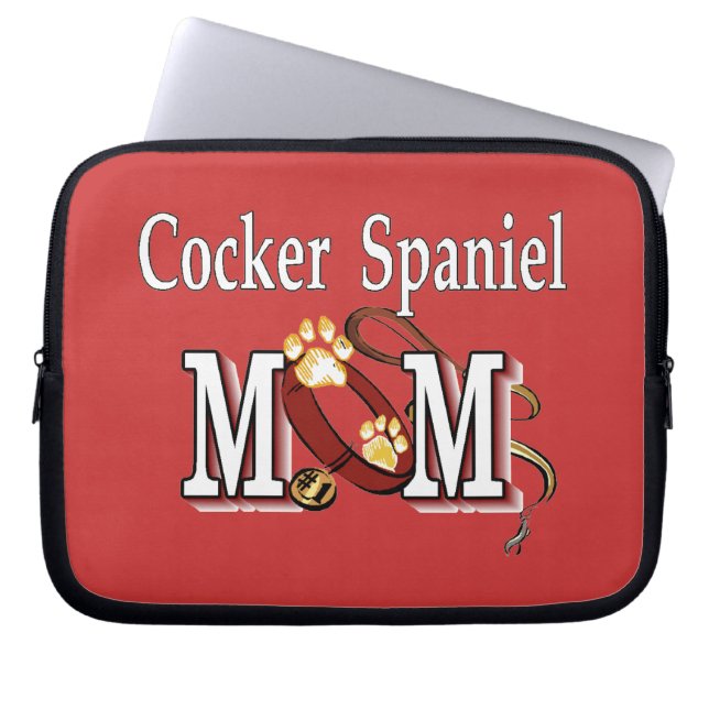 Funda Para Portátil Cocker Spaniel Dog Mom (Frente)
