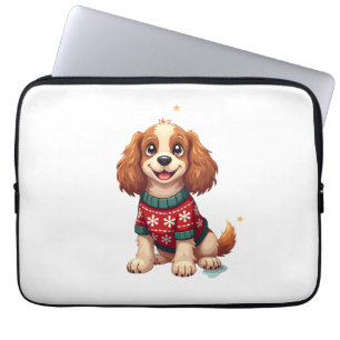 Funda Para Portátil Cocker Spaniel Snowflake Glow
