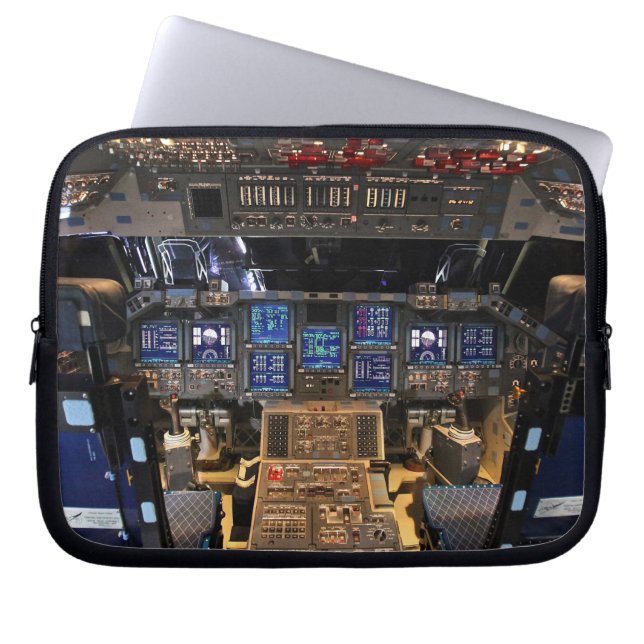 Funda Para Portátil Cockpit del transbordador espacial Endeavor Flight (Frente)