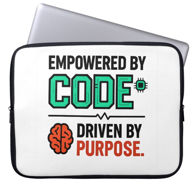 Funda Para Portátil Code With Purpose Laptop Sleeve (Frente)