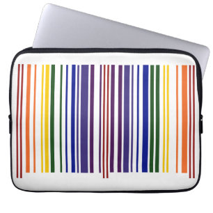 Funda Para Portátil Código de barras arcoiris doble