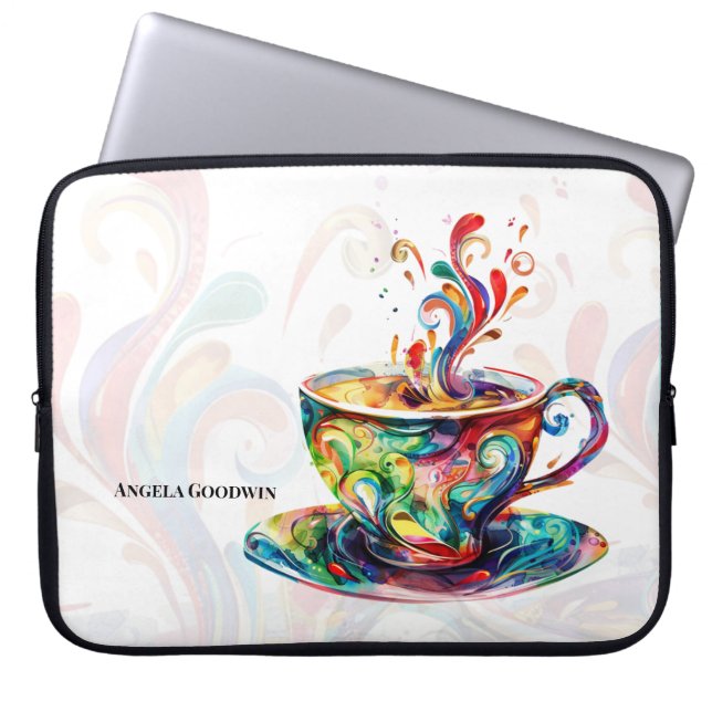 Funda Para Portátil Coffee Lover Personalizado (Frente)